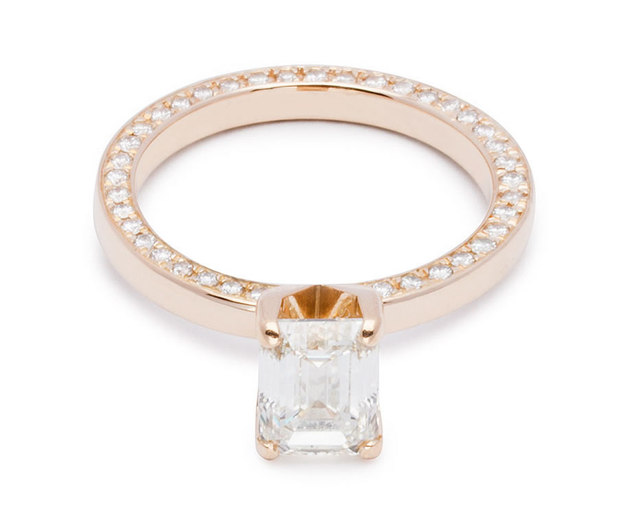 Custom Jewellery // 18k Fairtrade Fairmined Yellow Gold & Diamond Engagement Ring